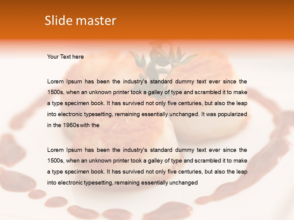 Baked Scallops PowerPoint Template