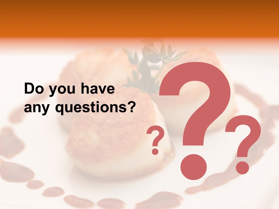 Baked Scallops PowerPoint Template