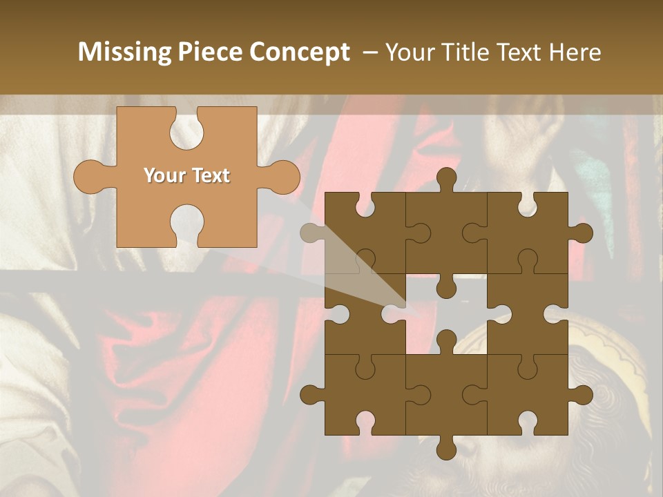 Stained Glass In Catholic Church In Showing Christ Healing A Sick Man PowerPoint Template