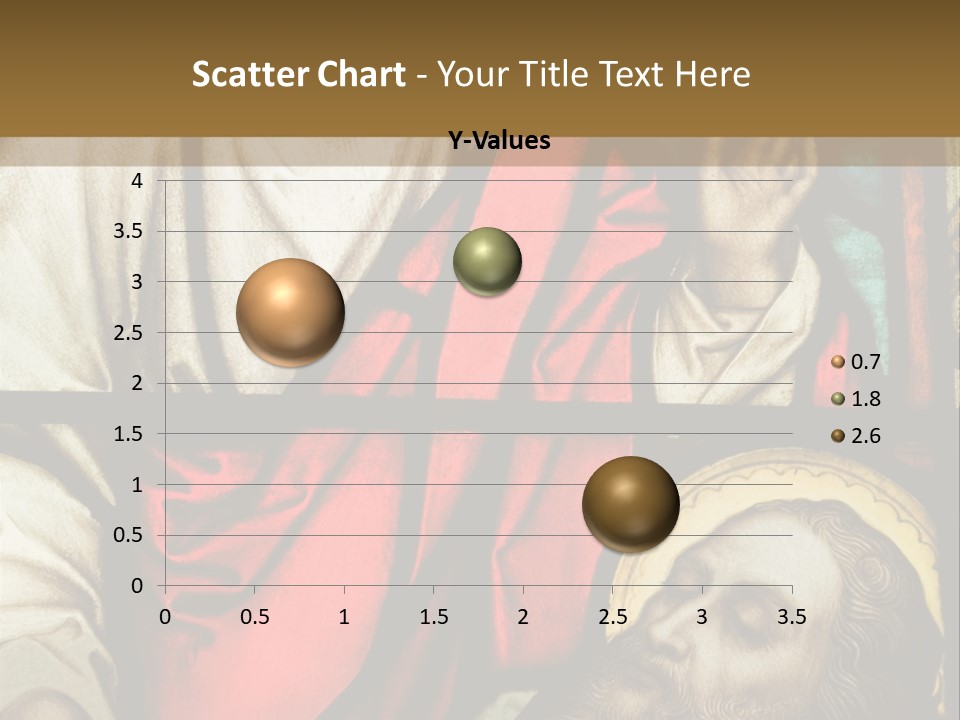 Stained Glass In Catholic Church In Showing Christ Healing A Sick Man PowerPoint Template