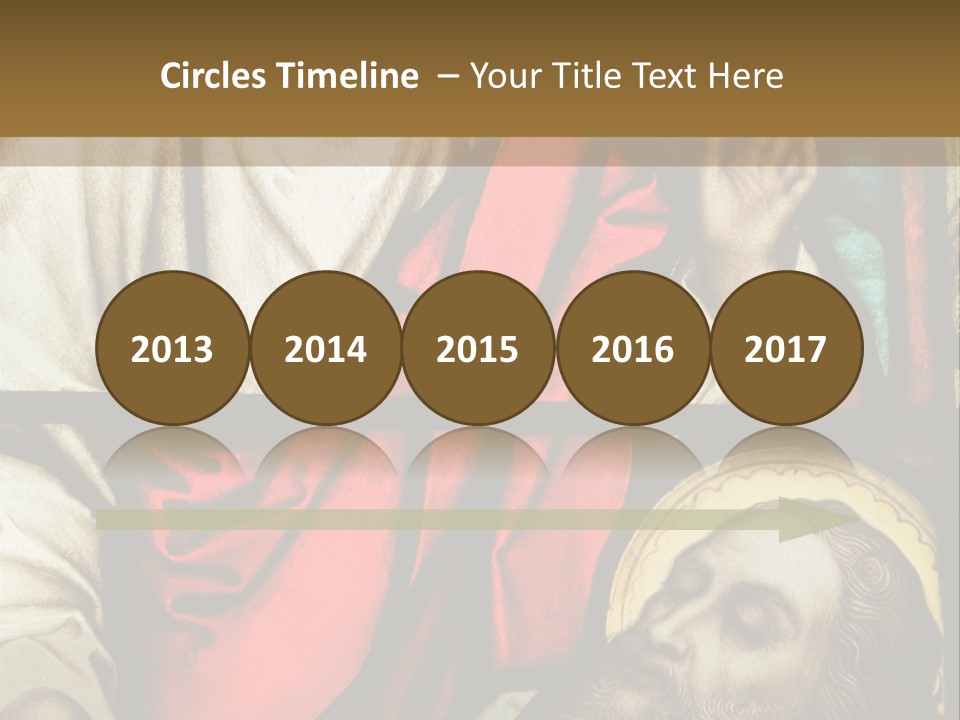 Stained Glass In Catholic Church In Showing Christ Healing A Sick Man PowerPoint Template