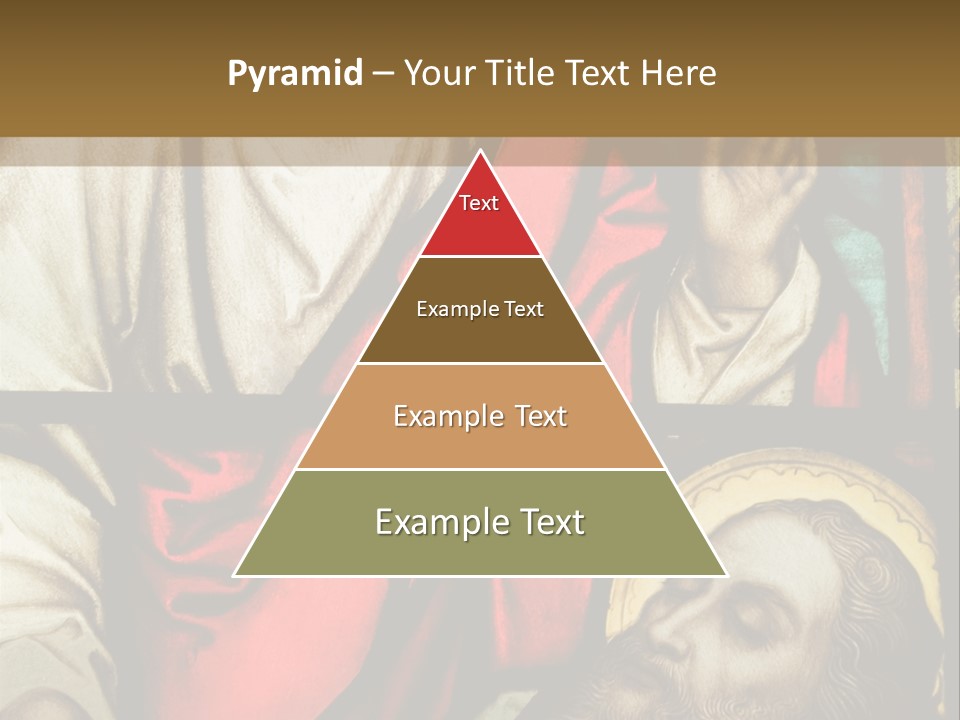 Stained Glass In Catholic Church In Showing Christ Healing A Sick Man PowerPoint Template