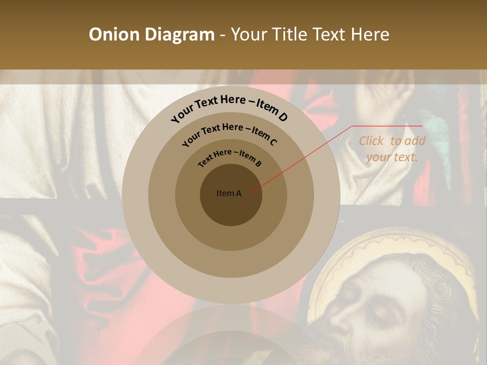 Stained Glass In Catholic Church In Showing Christ Healing A Sick Man PowerPoint Template