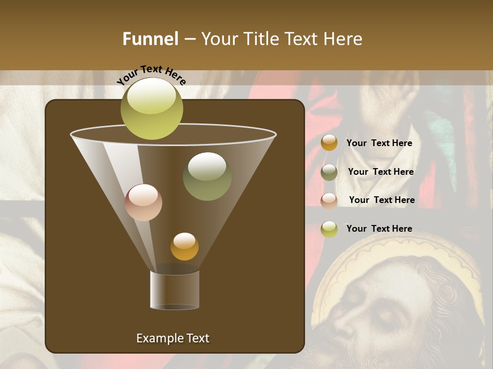 Stained Glass In Catholic Church In Showing Christ Healing A Sick Man PowerPoint Template