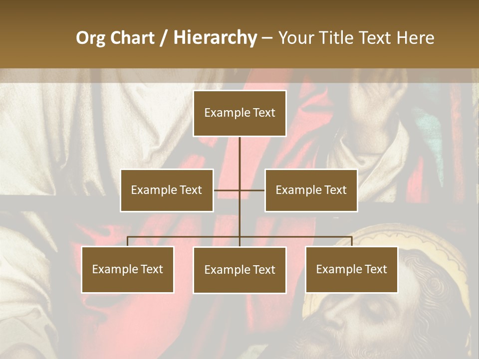 Stained Glass In Catholic Church In Showing Christ Healing A Sick Man PowerPoint Template
