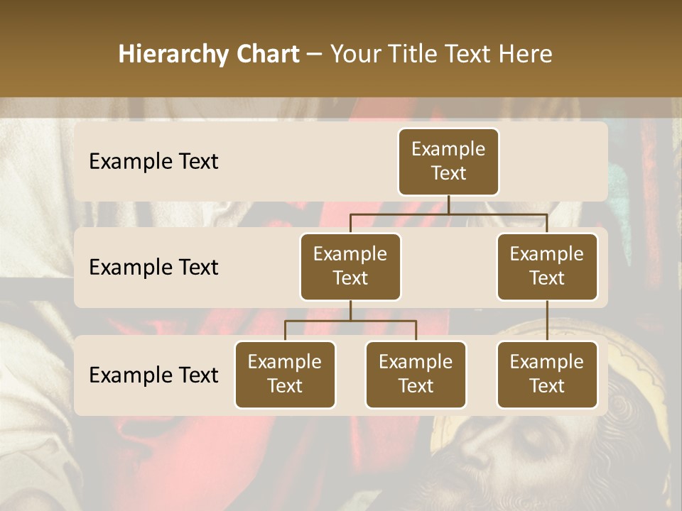 Stained Glass In Catholic Church In Showing Christ Healing A Sick Man PowerPoint Template