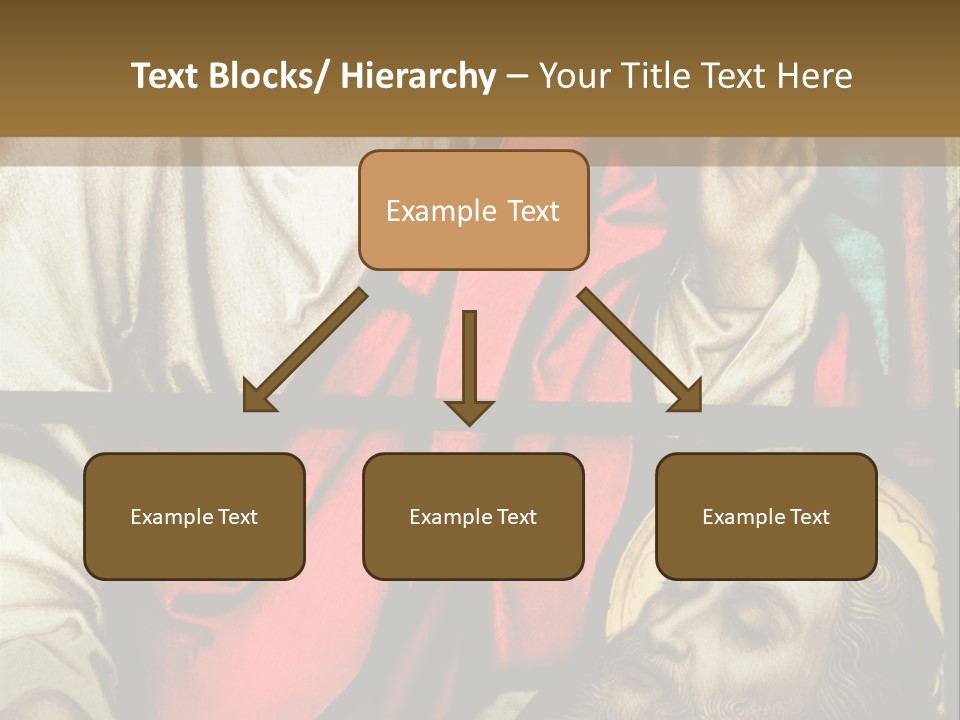 Stained Glass In Catholic Church In Showing Christ Healing A Sick Man PowerPoint Template