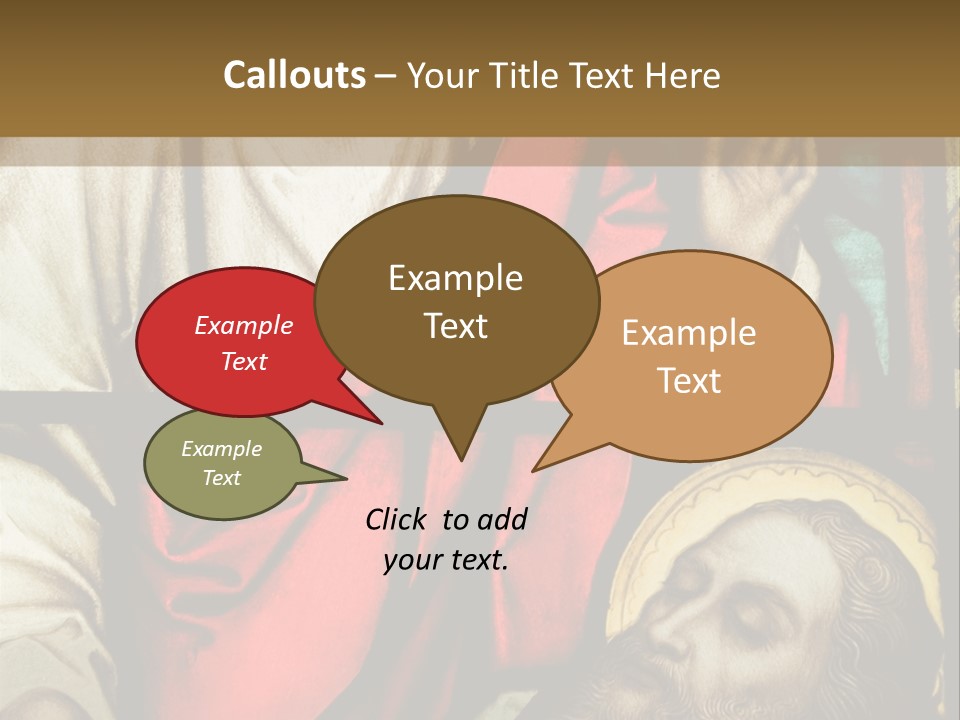 Stained Glass In Catholic Church In Showing Christ Healing A Sick Man PowerPoint Template