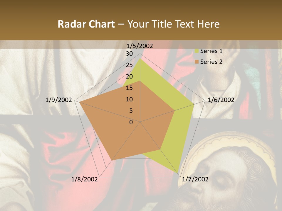 Stained Glass In Catholic Church In Showing Christ Healing A Sick Man PowerPoint Template