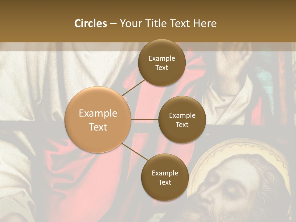 Stained Glass In Catholic Church In Showing Christ Healing A Sick Man PowerPoint Template