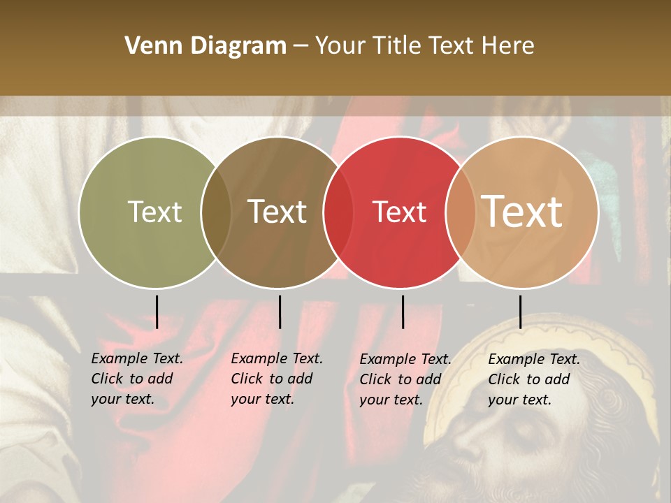 Stained Glass In Catholic Church In Showing Christ Healing A Sick Man PowerPoint Template