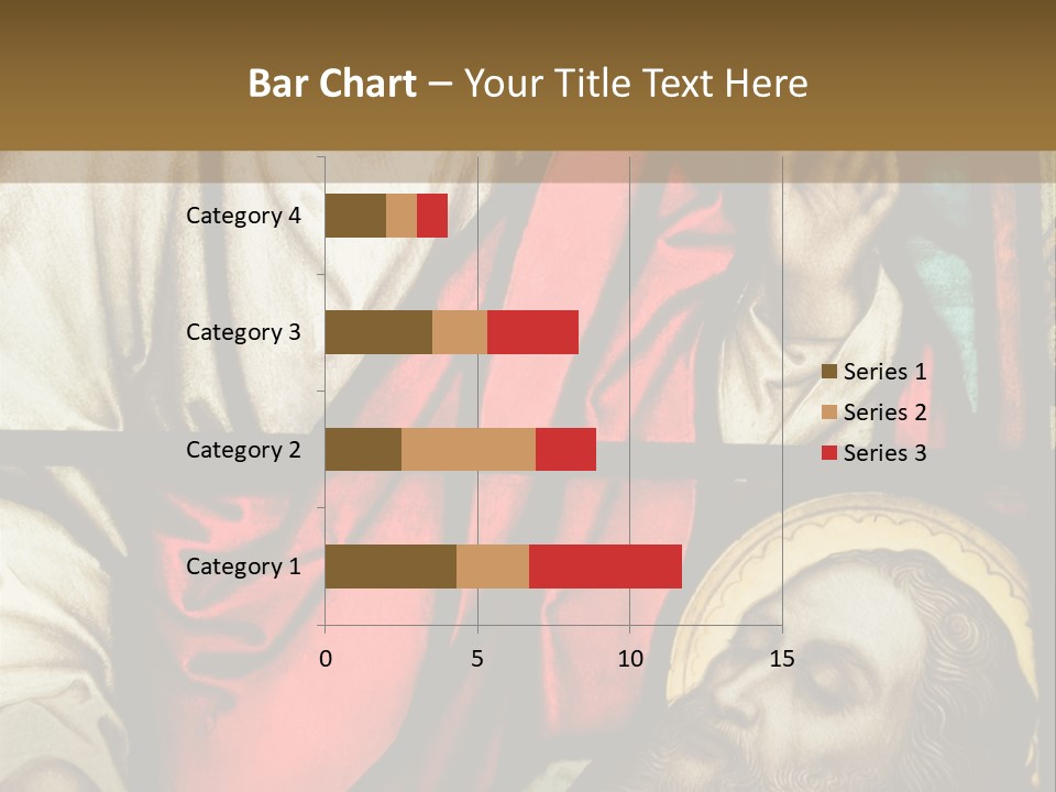 Stained Glass In Catholic Church In Showing Christ Healing A Sick Man PowerPoint Template