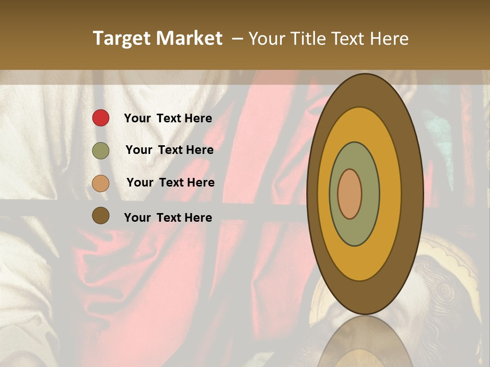 Stained Glass In Catholic Church In Showing Christ Healing A Sick Man PowerPoint Template