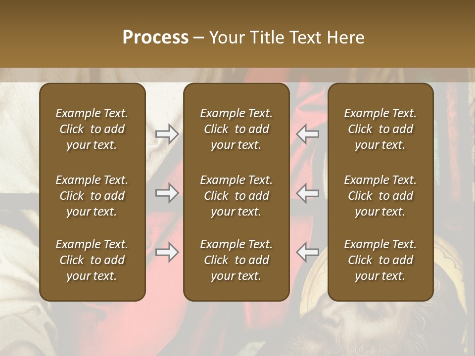 Stained Glass In Catholic Church In Showing Christ Healing A Sick Man PowerPoint Template