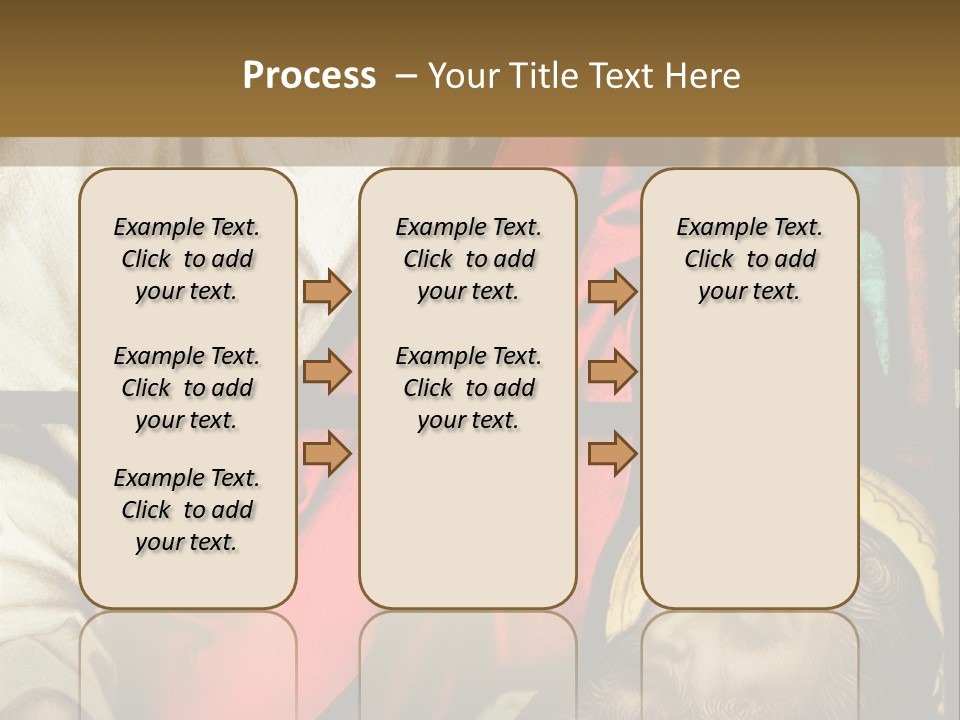 Stained Glass In Catholic Church In Showing Christ Healing A Sick Man PowerPoint Template