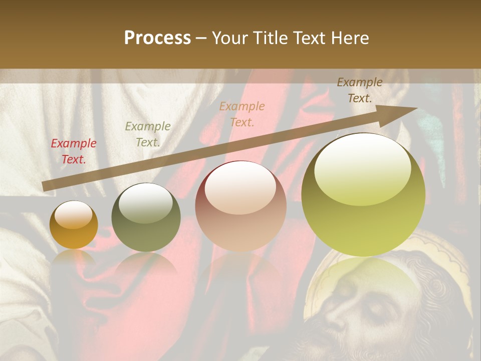 Stained Glass In Catholic Church In Showing Christ Healing A Sick Man PowerPoint Template