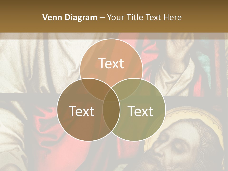 Stained Glass In Catholic Church In Showing Christ Healing A Sick Man PowerPoint Template