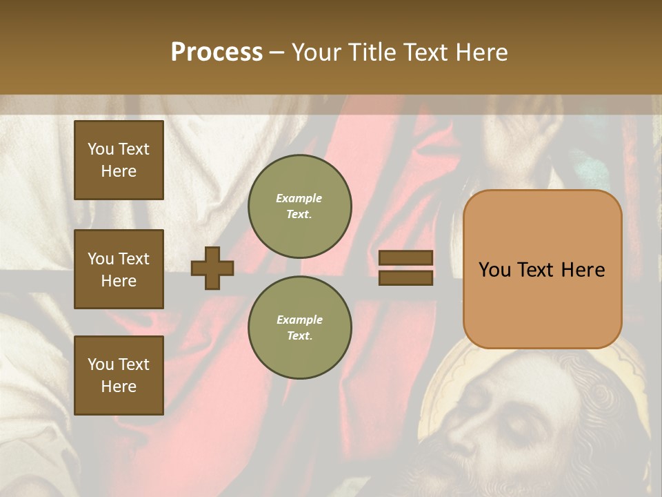 Stained Glass In Catholic Church In Showing Christ Healing A Sick Man PowerPoint Template