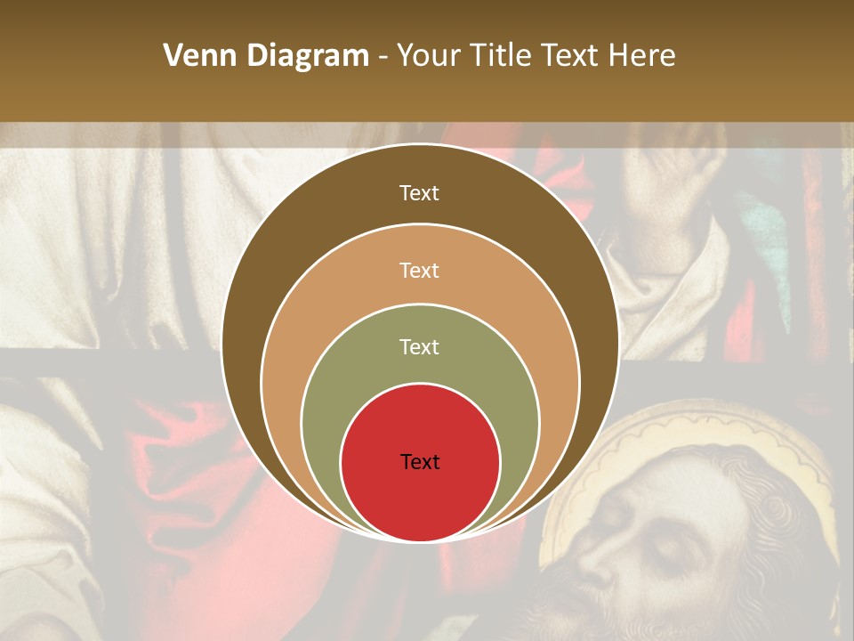 Stained Glass In Catholic Church In Showing Christ Healing A Sick Man PowerPoint Template