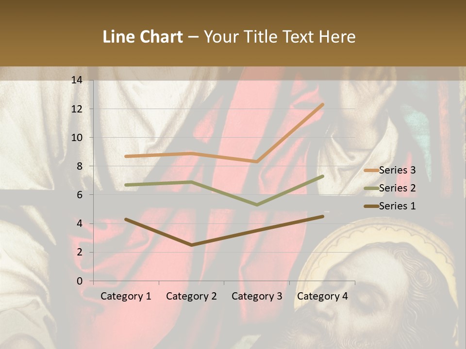 Stained Glass In Catholic Church In Showing Christ Healing A Sick Man PowerPoint Template