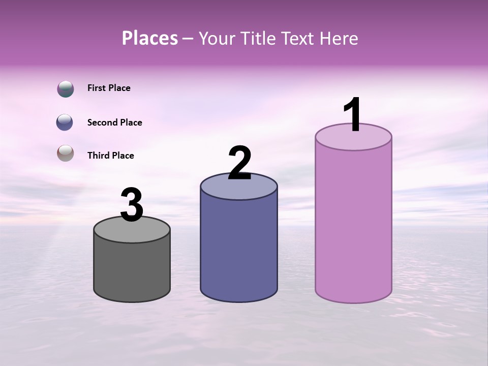 An Illustration Of Sun Shining Through The Clouds PowerPoint Template