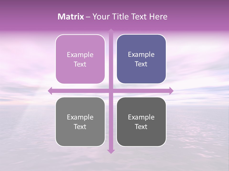 An Illustration Of Sun Shining Through The Clouds PowerPoint Template
