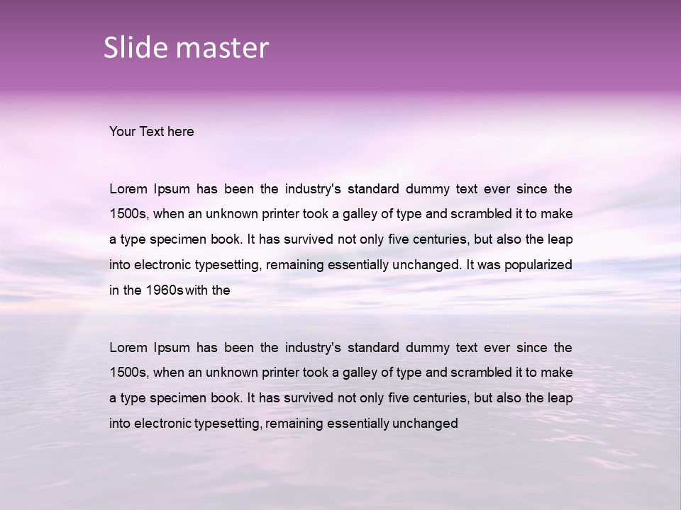 An Illustration Of Sun Shining Through The Clouds PowerPoint Template