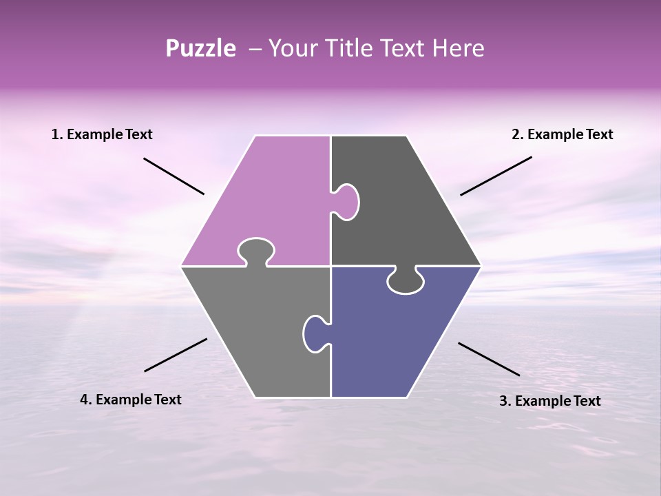 An Illustration Of Sun Shining Through The Clouds PowerPoint Template