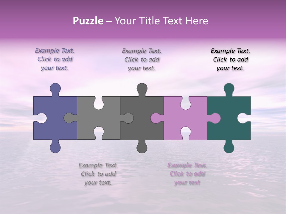 An Illustration Of Sun Shining Through The Clouds PowerPoint Template