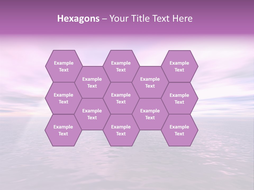 An Illustration Of Sun Shining Through The Clouds PowerPoint Template
