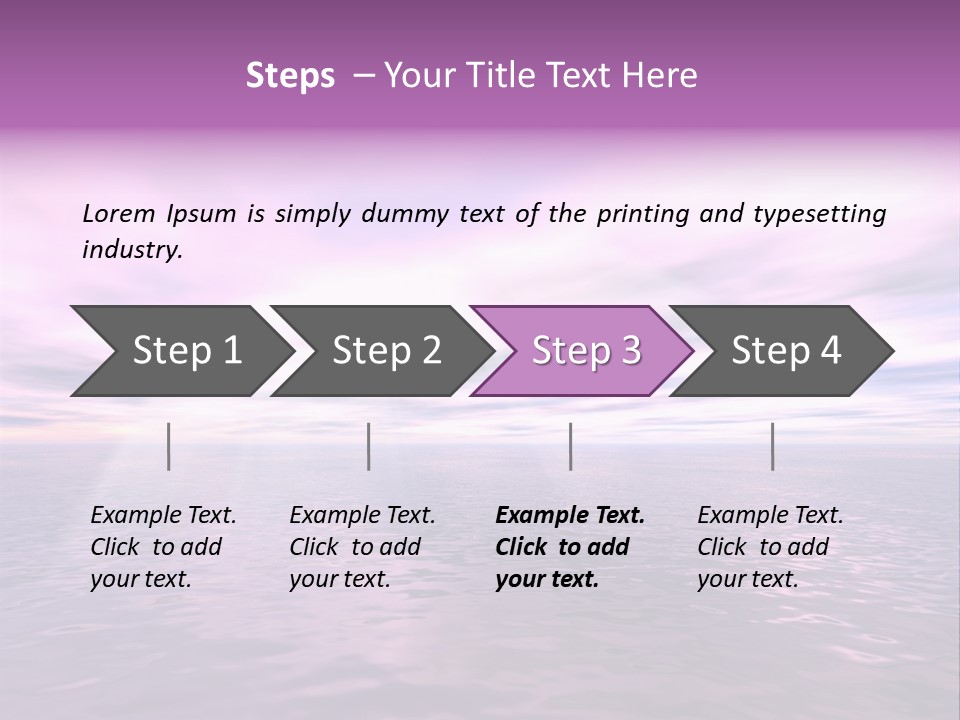 An Illustration Of Sun Shining Through The Clouds PowerPoint Template