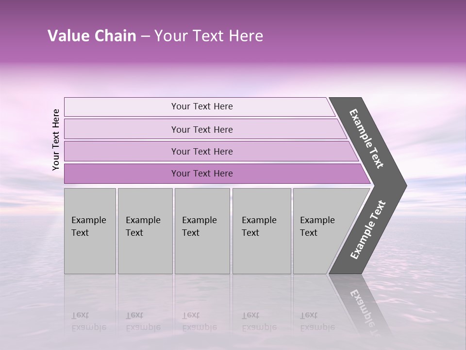 An Illustration Of Sun Shining Through The Clouds PowerPoint Template