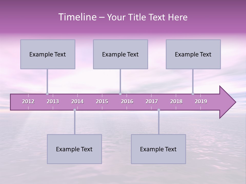 An Illustration Of Sun Shining Through The Clouds PowerPoint Template