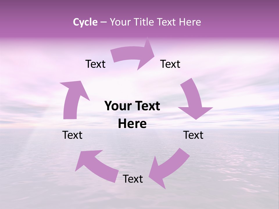An Illustration Of Sun Shining Through The Clouds PowerPoint Template