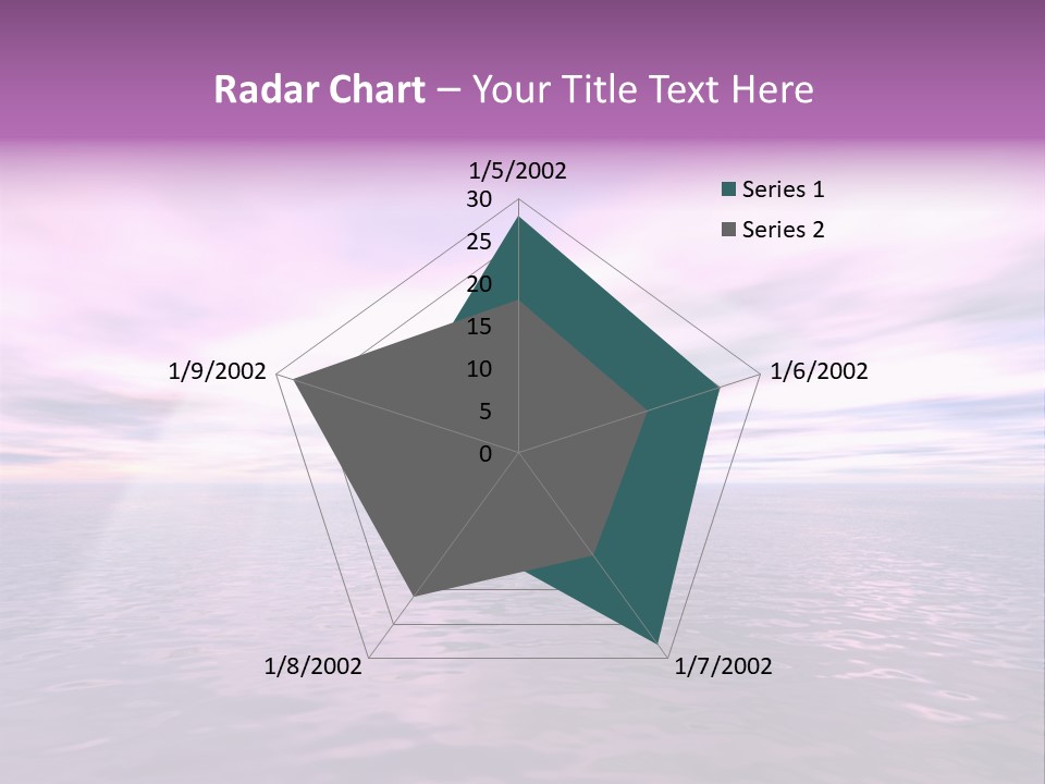 An Illustration Of Sun Shining Through The Clouds PowerPoint Template