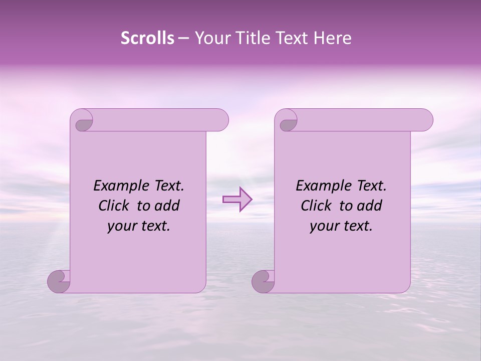 An Illustration Of Sun Shining Through The Clouds PowerPoint Template