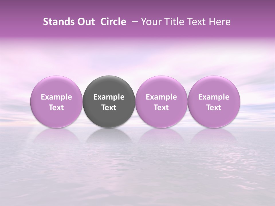 An Illustration Of Sun Shining Through The Clouds PowerPoint Template