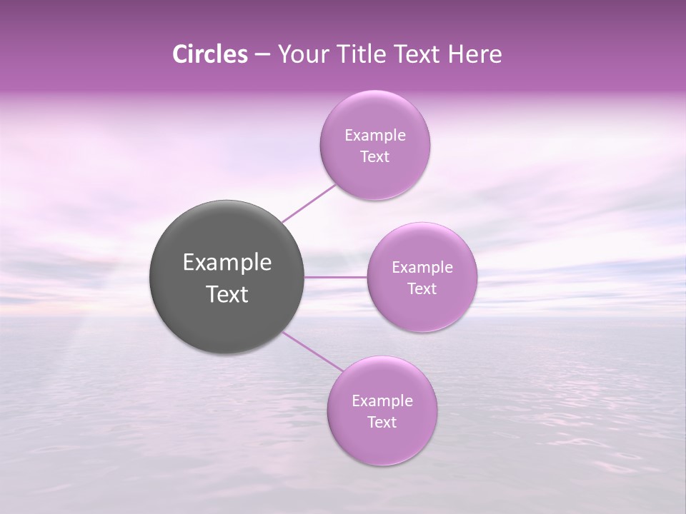 An Illustration Of Sun Shining Through The Clouds PowerPoint Template
