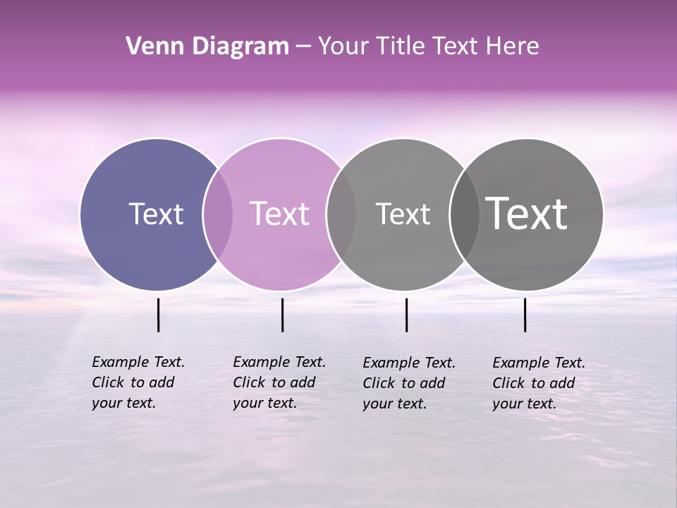 An Illustration Of Sun Shining Through The Clouds PowerPoint Template