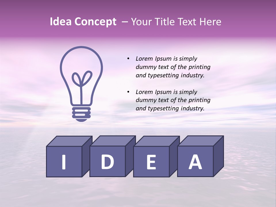 An Illustration Of Sun Shining Through The Clouds PowerPoint Template