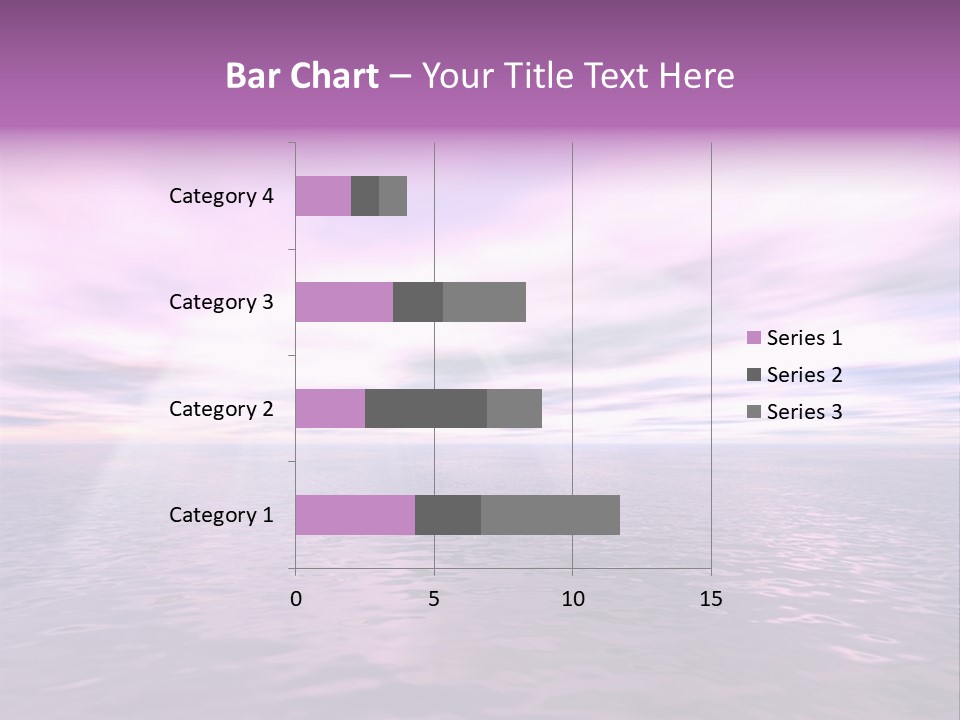 An Illustration Of Sun Shining Through The Clouds PowerPoint Template