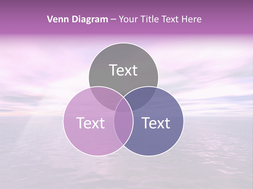 An Illustration Of Sun Shining Through The Clouds PowerPoint Template