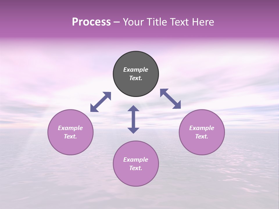 An Illustration Of Sun Shining Through The Clouds PowerPoint Template