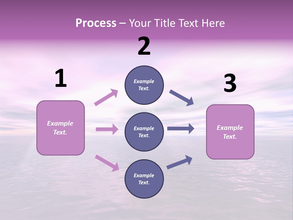 An Illustration Of Sun Shining Through The Clouds PowerPoint Template