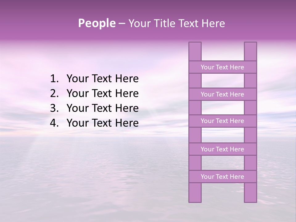 An Illustration Of Sun Shining Through The Clouds PowerPoint Template