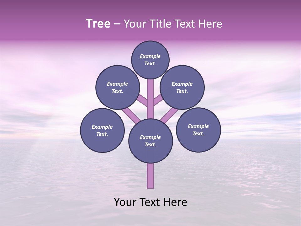 An Illustration Of Sun Shining Through The Clouds PowerPoint Template