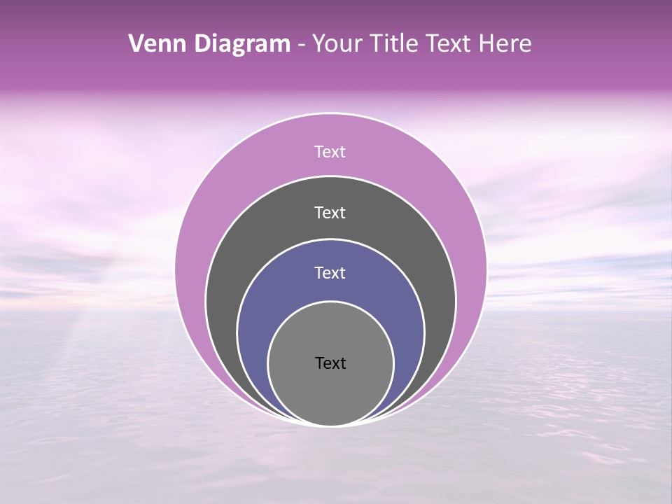 An Illustration Of Sun Shining Through The Clouds PowerPoint Template