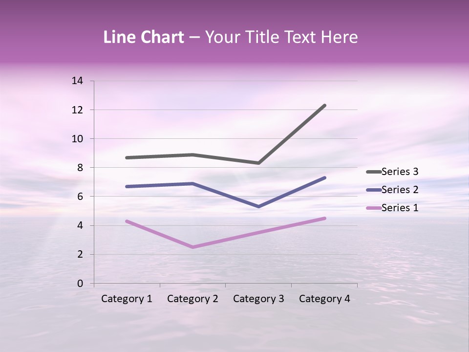 An Illustration Of Sun Shining Through The Clouds PowerPoint Template