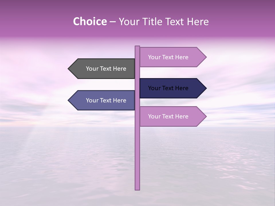 An Illustration Of Sun Shining Through The Clouds PowerPoint Template