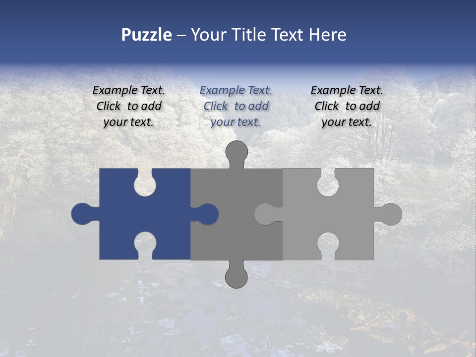 Winter Wonderland, A Stunning Bright Decembers Day With Ice On The River And Mists And Frost On The Trees And The Light Almost Creating A 3D Effect At Starwood In Northumberland, England PowerPoint Template